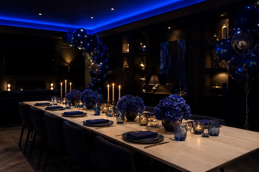 Salón Constelación preparado para un cumpleaños